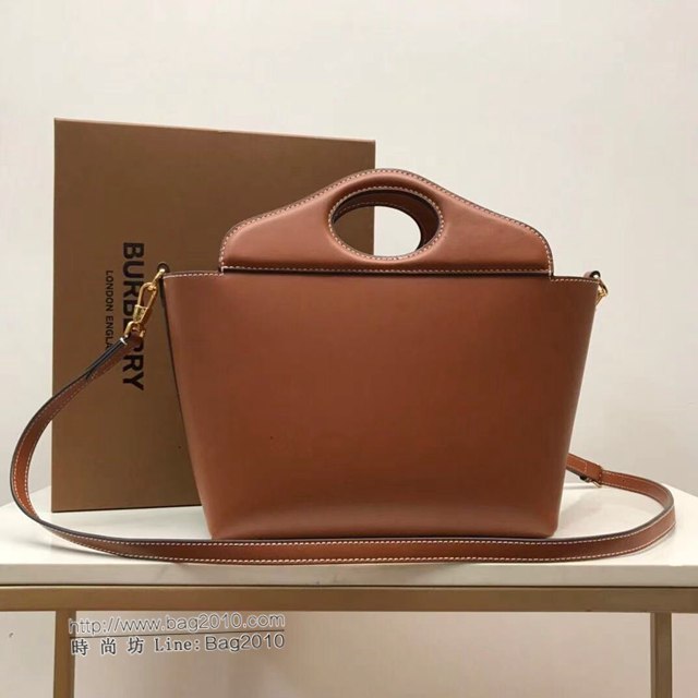 Burberry專櫃新款女包 巴寶莉新款女士手提包全皮托特包  db1070